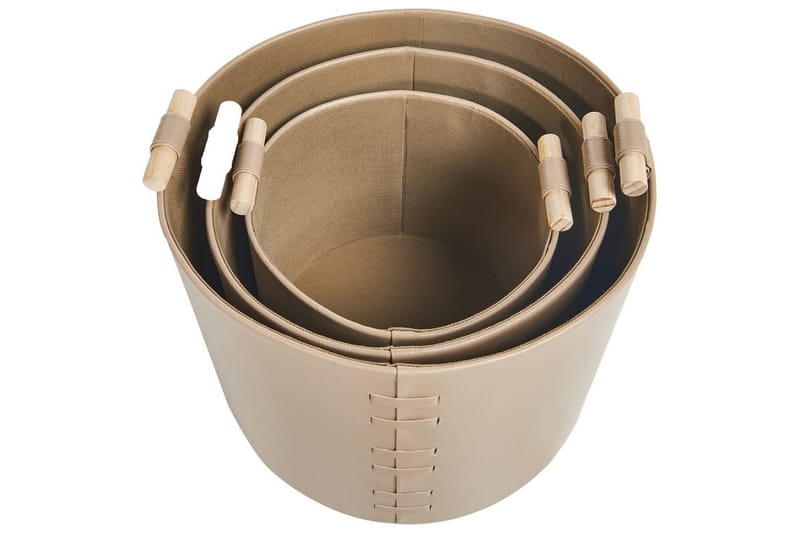 Korg Aram set om 3 Beige - Beige - Förvaring - Småförvaring - Förvaringskorg