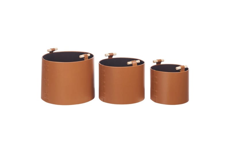 Korg Aram set om 3 Brun - Brun - Förvaring - Småförvaring - Förvaringskorg