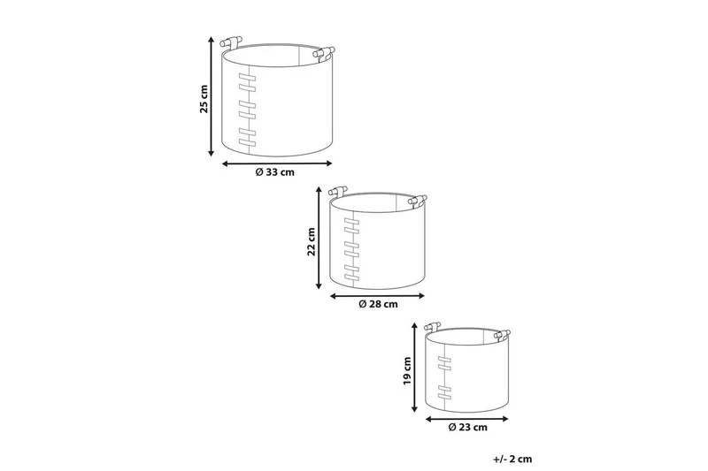 Korg Aram set om 3 Svart - Svart - Förvaring - Småförvaring - Förvaringskorg