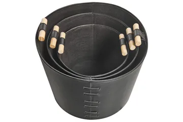 Korg Aram set om 3 Svart - Svart - Förvaring - Småförvaring - Förvaringskorg