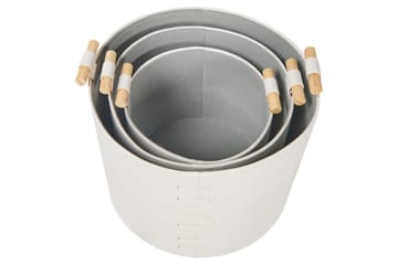 Korg Aram set om 3 Vit - Vit - Förvaring - Småförvaring - Förvaringskorg