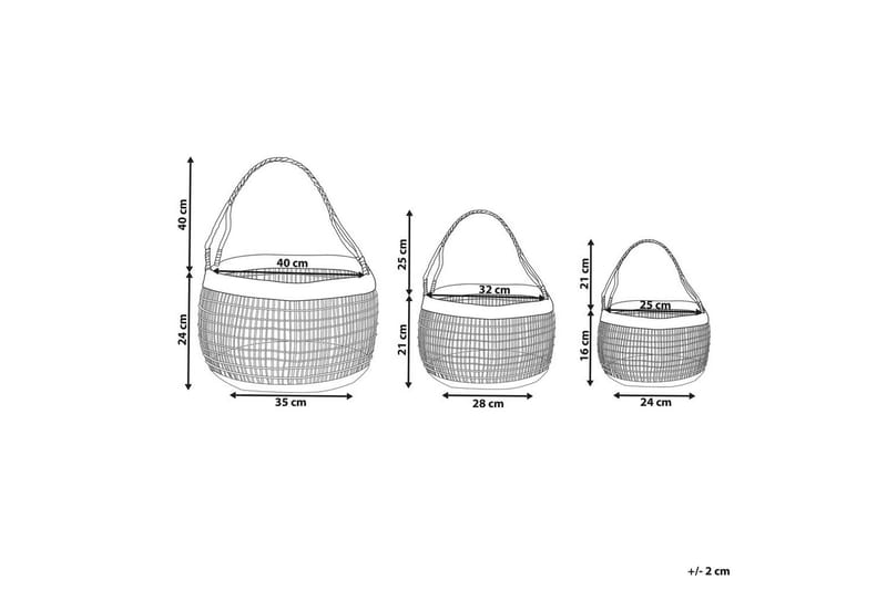 Korg Arapaima set om 3 - Förvaring - Småförvaring - Förvaringskorg