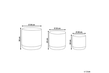 Korg Basima set om 3 Beige, vit - Beige, vit - Förvaring - Småförvaring - Förvaringskorg