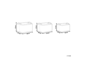 Korg Baysai set om 3 - Förvaring - Småförvaring - Förvaringskorg