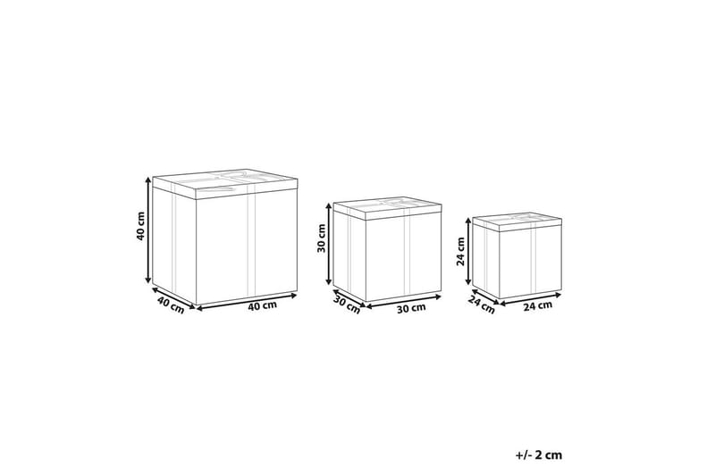 Korg Cadeau set om 3 - Förvaring - Småförvaring - Förvaringskorg