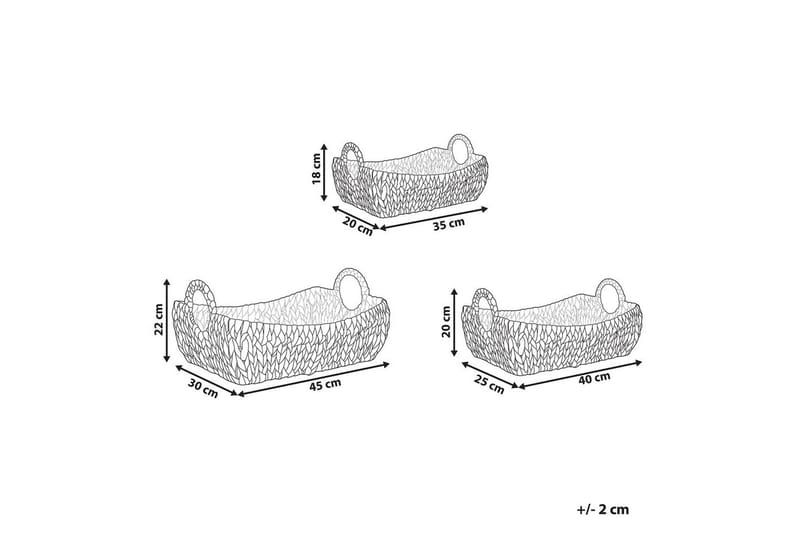 Korg Campha set om 3 - Förvaring - Småförvaring - Förvaringskorg