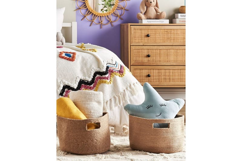 Korg Chiniot set om 2 Beige/naturlig - Beige/naturlig - Förvaring - Småförvaring - Förvaringskorg