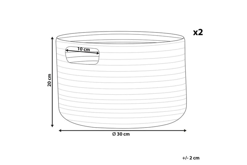 Korg Chiniot set om 2 Blå - Blå - Förvaring - Småförvaring - Förvaringskorg