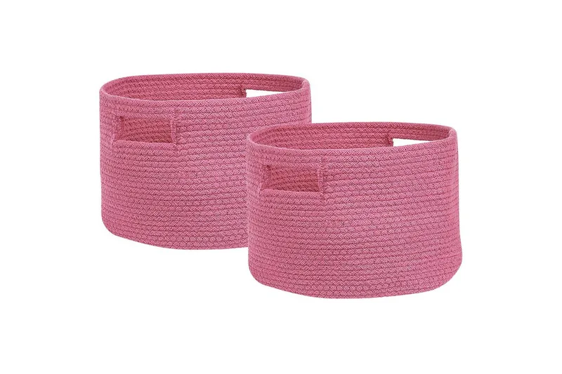 Korg Chiniot set om 2 Rosa - Rosa - Förvaring - Småförvaring - Förvaringskorg