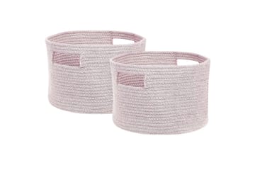 Korg Chiniot set om 2 Pastellrosa - Pastellrosa - Förvaring - Småförvaring - Förvaringskorg