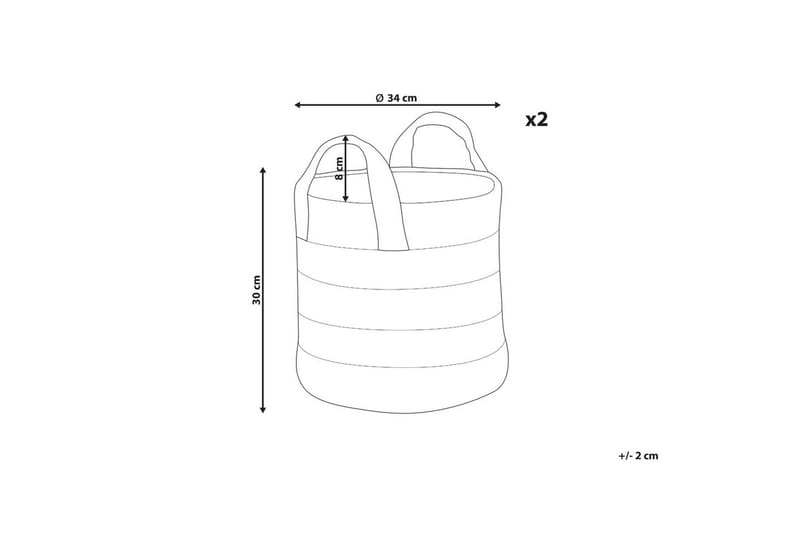 Korg Gerede set om 2 - Förvaring - Småförvaring - Förvaringskorg