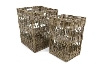 Korg Haga Hög 46 cm 2-pack Kuburotting - Natur - Förvaring - Småförvaring - Förvaringskorg
