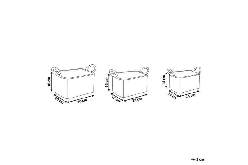 Korg Hoian set om 3 - Förvaring - Småförvaring - Förvaringskorg