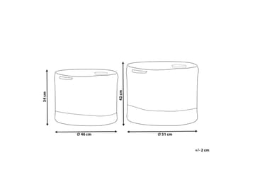Korg Kahan set om 2 - Förvaring - Småförvaring - Förvaringskorg