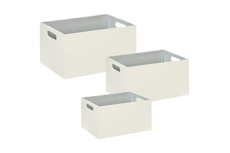 Korg Larsa set om 3 Vit, Vit