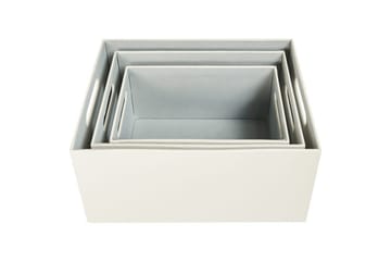 Korg Larsa set om 3 Vit - Vit - Förvaring - Småförvaring - Förvaringskorg