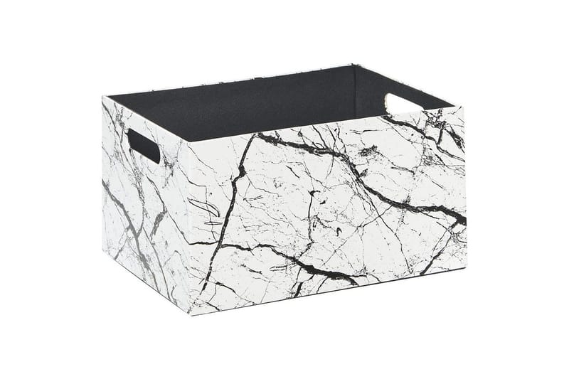 Korg Larsa set om 3 Vit/Svart - Vit/Svart - Förvaring - Småförvaring - Förvaringskorg - Trådkorg