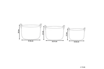 Korg Sayjar set om 3 - Förvaring - Småförvaring - Förvaringskorg