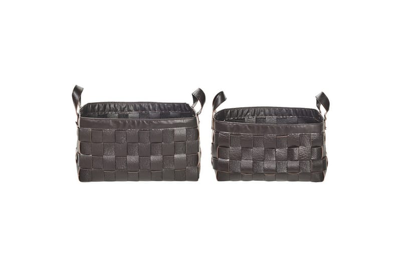 Korg Sippar set om 2 Mörkbrun - Mörkbrun - Förvaring - Småförvaring - Förvaringskorg