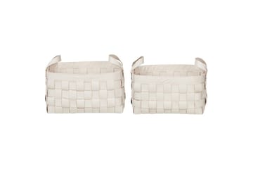 Korg Sippar set om 2 Vit - Vit - Förvaring - Småförvaring - Förvaringskorg