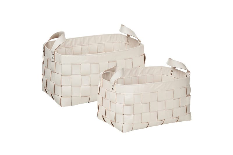 Korg Sippar set om 2 Vit, Vit