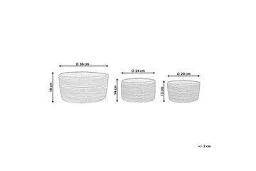 Korg Tajori set om 3 - Förvaring - Småförvaring - Förvaringskorg