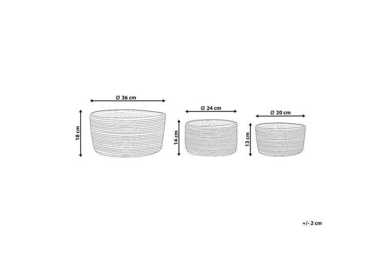Korg Tajori set om 3 - Förvaring - Småförvaring - Förvaringskorg