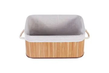 Korg Talpe set om 5 Ljus trä/vit - Ljus trä/vit - Förvaring - Småförvaring - Förvaringskorg