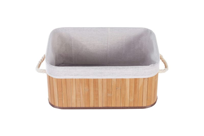 Korg Talpe set om 5 Ljus trä/vit - Ljus trä/vit - Förvaring - Småförvaring - Förvaringskorg