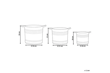 Korg Zhob set om 3 - Förvaring - Småförvaring - Förvaringskorg