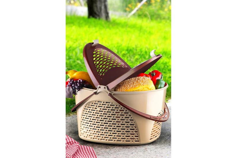 Tharn Picknickkorg 37 cm - Brun - Förvaring - Småförvaring - Förvaringskorg - Picknickkorg