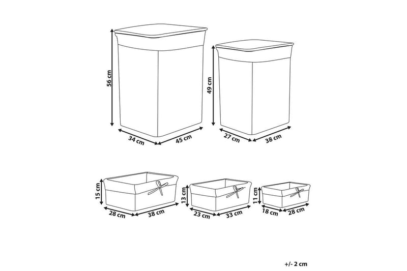 Tvättkorgar Ella Vit - Vit - Förvaring - Klädförvaring - Tvättkorg