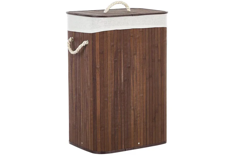 Tvättkorgar Komari Mörk trä/vit, Mörk trä/vit
