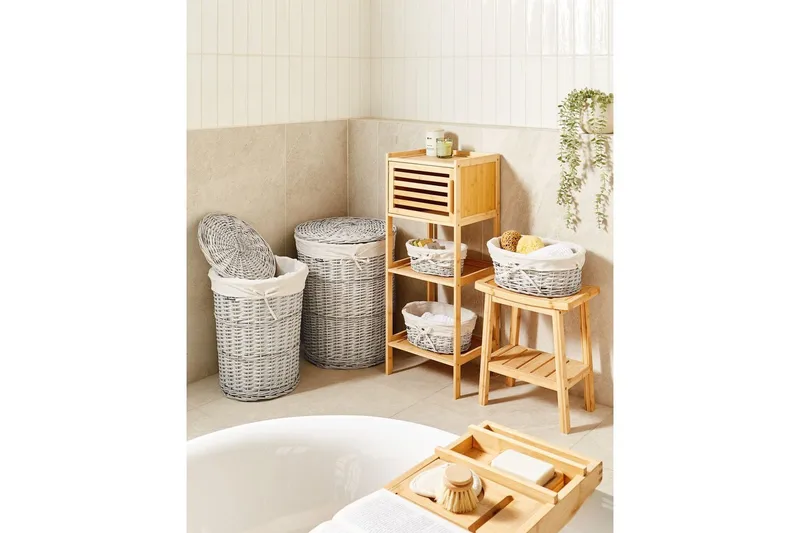 Tvättkorgar Vakari Vit/Grå - Vit/Grå - Förvaring - Småförvaring - Förvaringskorg