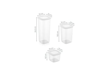 Avanna Förvaringslådor 10 cm - Vit - Förvaring - Småförvaring - Förvaringslåda - Plastback & plastlåda