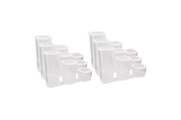 Avanna Förvaringslådor 10 cm - Vit - Förvaring - Småförvaring - Förvaringslåda - Plastback & plastlåda