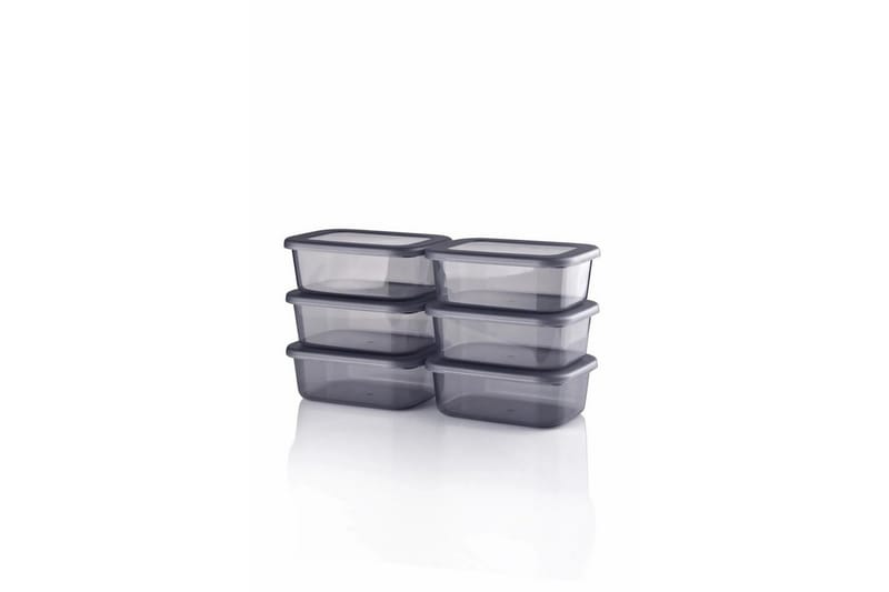 Förvaringslådeset (12 delar) Ornel Antracit - Antracit - Förvaring - Småförvaring - Förvaringslåda - Plastback & plastlåda