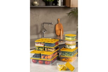 Förvaringslådeset (15 delar) Soyam 15 Orange - Mörk Orange - Förvaring - Småförvaring - Förvaringslåda - Plastback & plastlåda