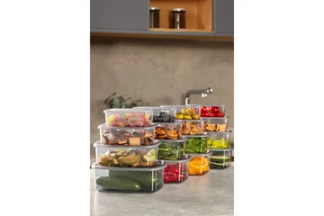 Förvaringslådeset (16 delar) Rasalas16 Antracit - Antracit - Förvaring - Småförvaring - Förvaringslåda - Plastback & plastlåda