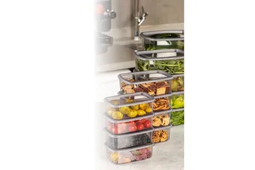 Förvaringslådeset (16 delar) Rasalas16 Antracit - Antracit - Förvaring - Småförvaring - Förvaringslåda - Plastback & plastlåda