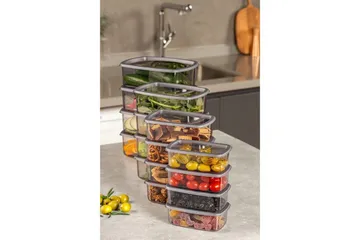 Förvaringslådeset (16 delar) Rasalas16 Antracit - Antracit - Förvaring - Småförvaring - Förvaringslåda - Plastback & plastlåda