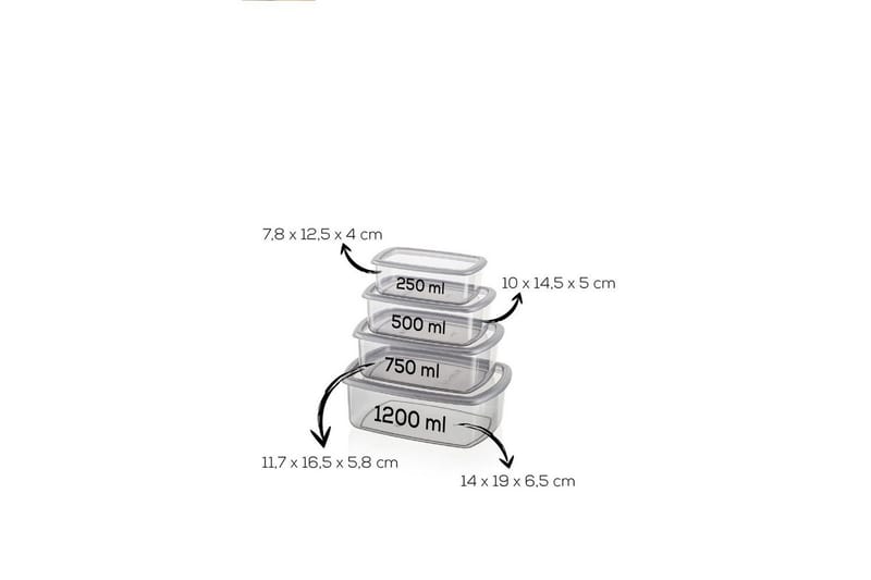 Förvaringslådeset (16 delar) Rasalas16 Antracit - Antracit - Förvaring - Småförvaring - Förvaringslåda - Plastback & plastlåda
