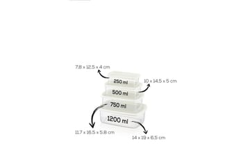 Förvaringslådeset (16 delar) Rasalas16 Grå - Grå - Förvaring - Småförvaring - Förvaringslåda - Plastback & plastlåda