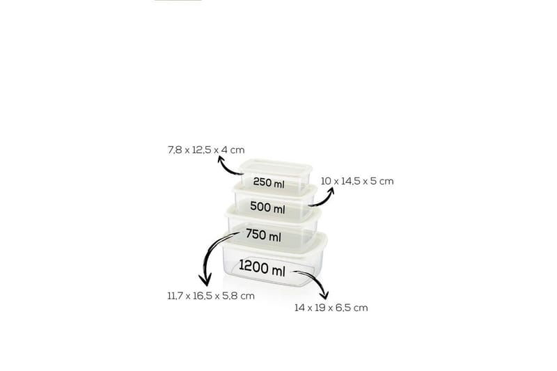 Förvaringslådeset (16 delar) Rasalas16 Grå - Grå - Förvaring - Småförvaring - Förvaringslåda - Plastback & plastlåda