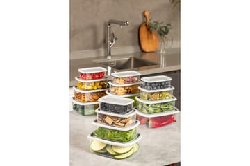 Förvaringslådeset (16 delar) Rasalas16 Grå - Grå - Förvaring - Småförvaring - Förvaringslåda - Plastback & plastlåda