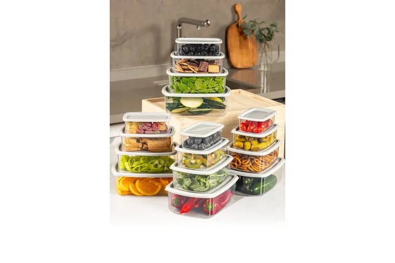 Förvaringslådeset (16 delar) Rasalas16 Grå - Grå - Förvaring - Småförvaring - Förvaringslåda - Plastback & plastlåda