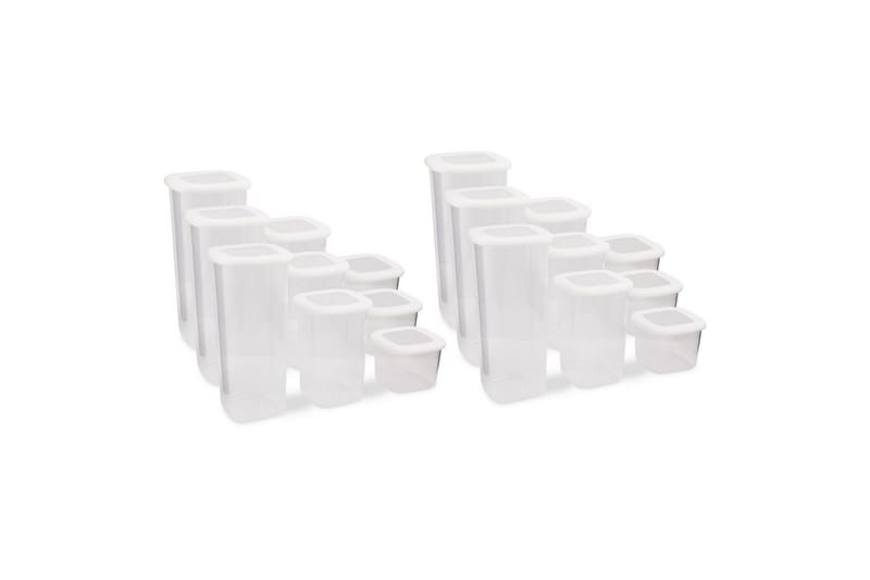 Förvaringslådeset (18 delar) Avanna Vit - Vit - Förvaring - Småförvaring - Förvaringslåda - Plastback & plastlåda