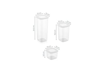 Förvaringslådeset (24 delar) Syril Vit - Vit - Förvaring - Småförvaring - Förvaringslåda - Plastback & plastlåda