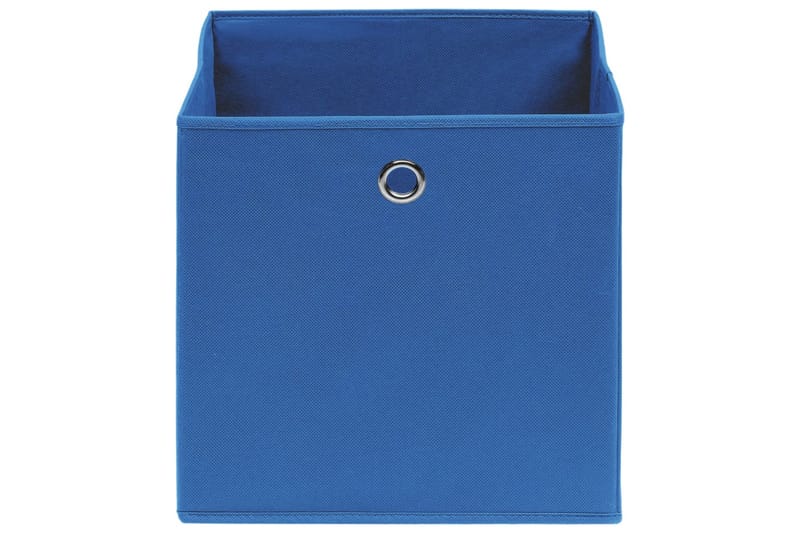 Förvaringslådor 10 st blå 32x32x32 cm tyg - Blå - Förvaringslåda