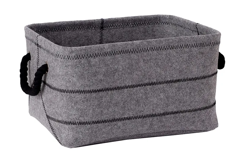 Max Felt-3 Filtlåda Ljusgrå - Förvaring - Småförvaring - Förvaringslåda